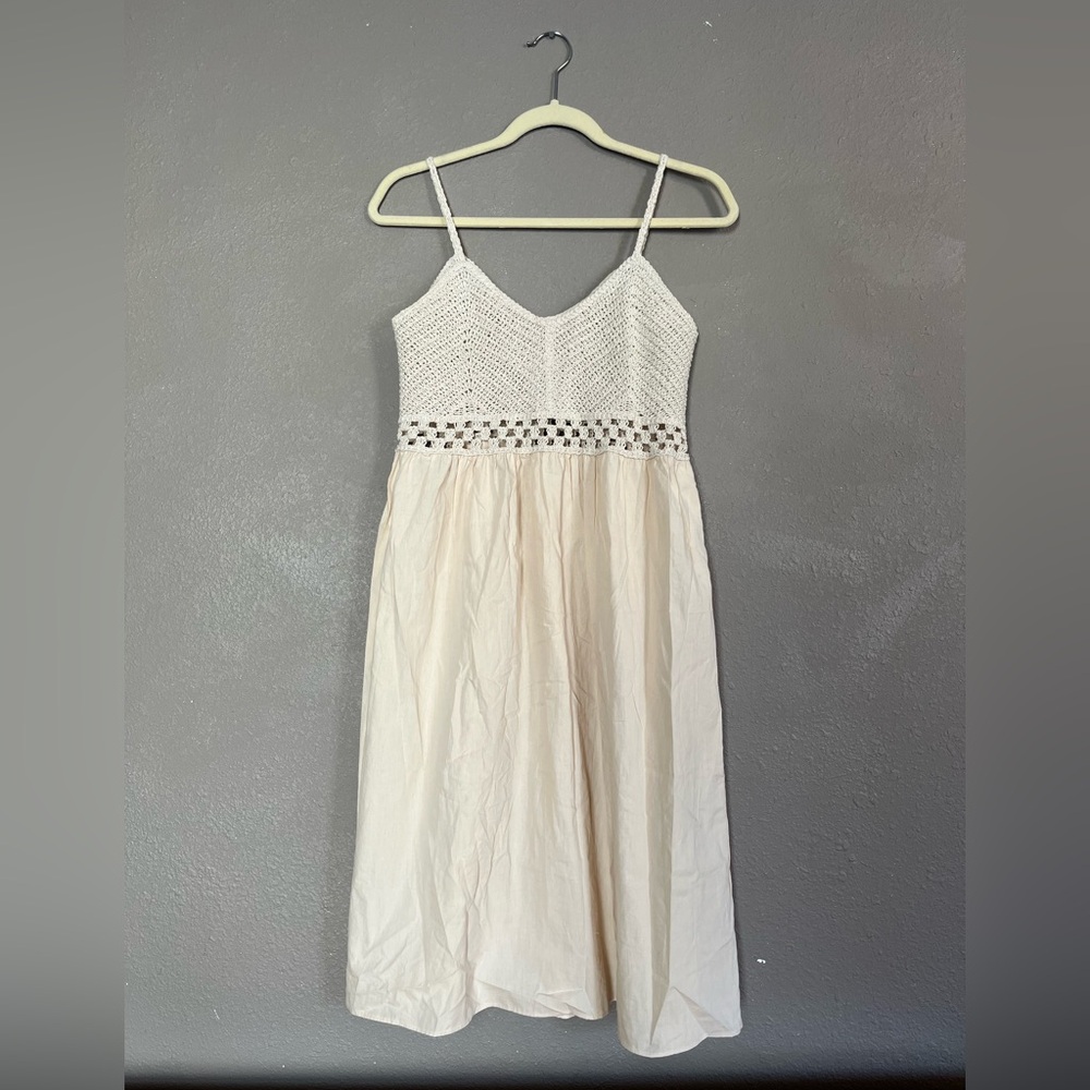 Crochet Top Midi Dress